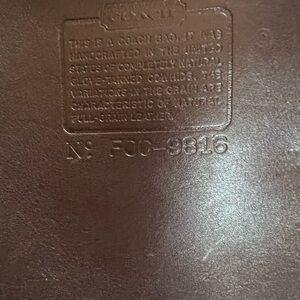 Coach Brown Leather Bag - Vintage